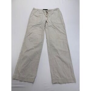 Distressed Vtg Abercrombie & Fitch Khaki Pants Drawstring Wide Leg Women's XS